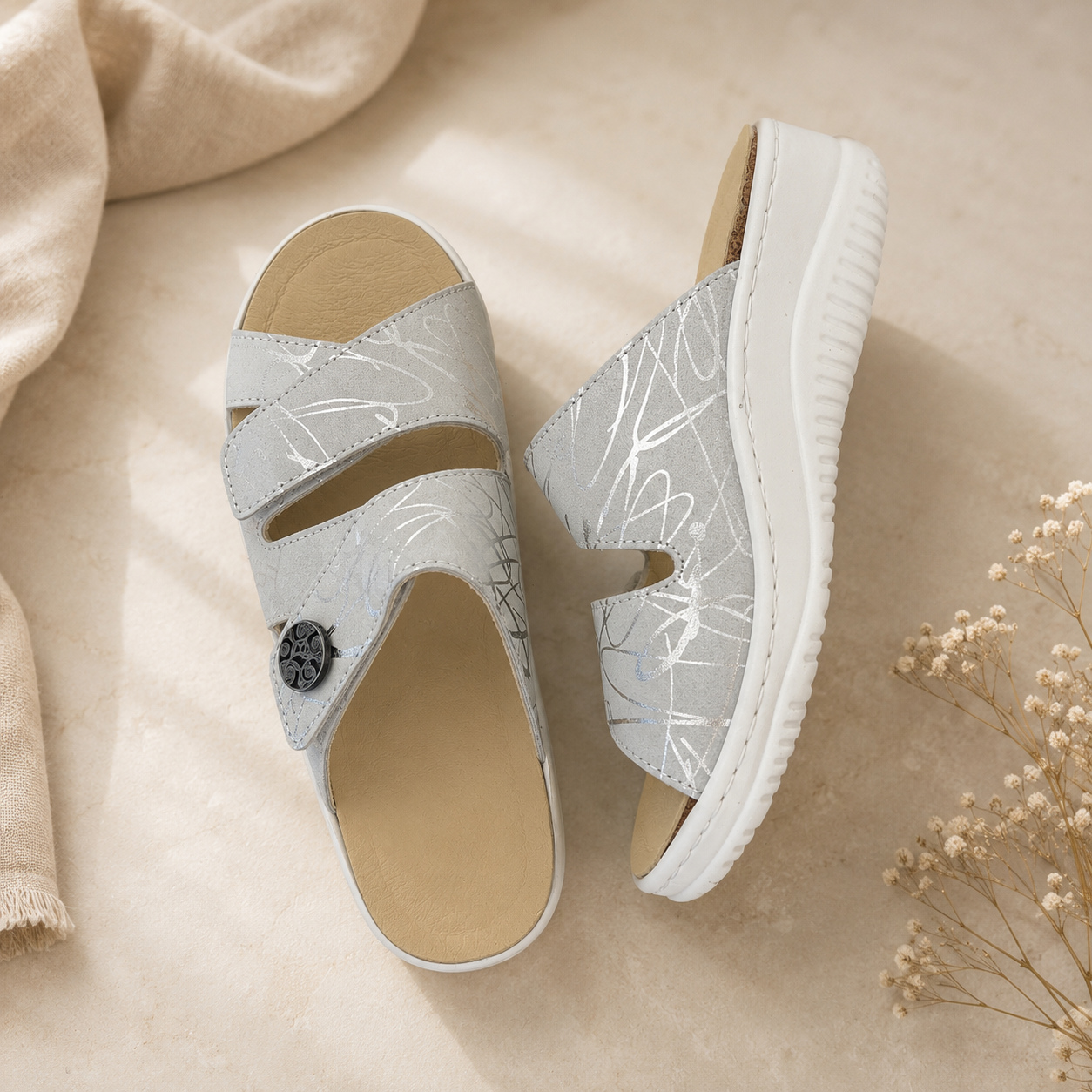 Portina leather sandals